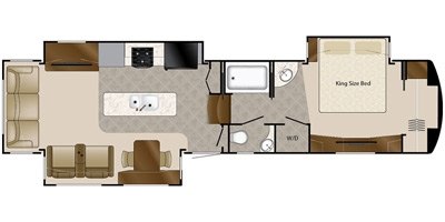 2016 DRV Elite Suites 38PS3 floorplan