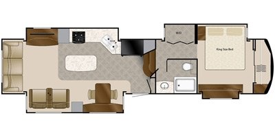 2016 DRV Elite Suites 40KSSB4 floorplan