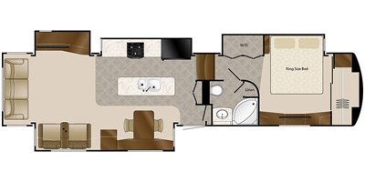 2016 DRV Elite Suites 41RSSB4 floorplan