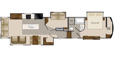 2016 DRV Elite Suites 44 Cumberland floorplan