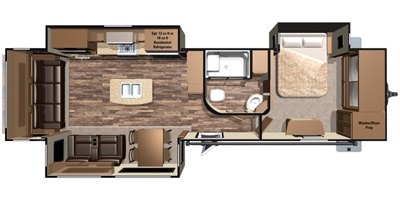 2016 Highland Ridge Mesa Ridge MR323RLS floorplan