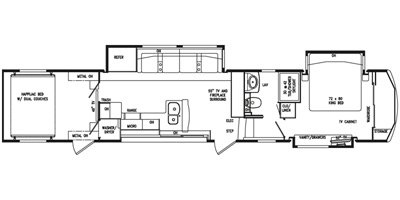 2016 DRV Fullhouse TX500 floorplan