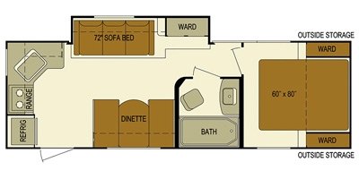 2016 Skyline Layton Javelin Series 255RK floorplan