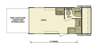 2016 Skyline Nomad Bandit 196FK floorplan