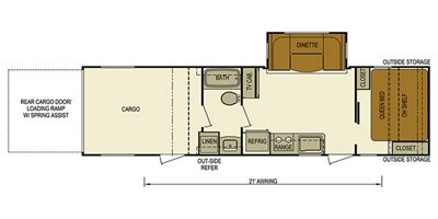 2016 Skyline Nomad Bandit 316DS floorplan