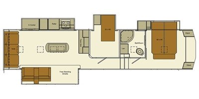 2016 Skyline Layton Trident Series Fifth Wheel 359RL floorplan