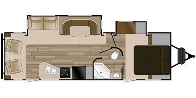 2016 Cruiser RV Radiance Touring R-28RLSS floorplan