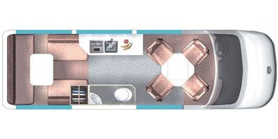 2016 Roadtrek E-Trek Base floorplan