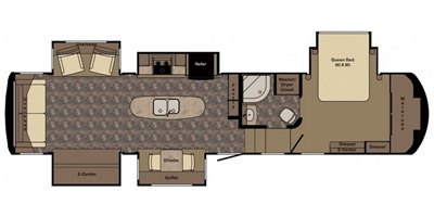 2016 Redwood Redwood RW38RD floorplan