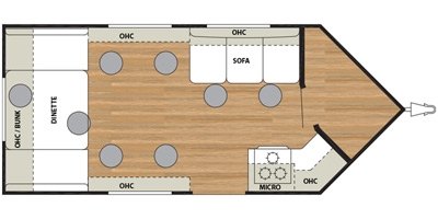 2016 Forest River Salem Ice Cabin T8X19RDV floorplan