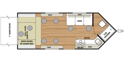 2016 Forest River Salem Ice Cabin T8X21RVSV floorplan