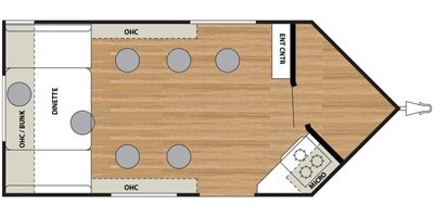 2016 Forest River Salem Ice Cabin T8X18FKV floorplan