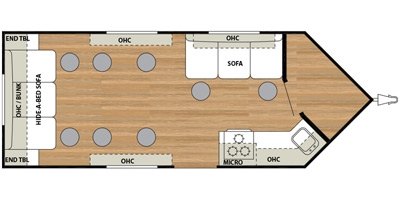 2016 Forest River Salem Ice Cabin T8X22RHV floorplan