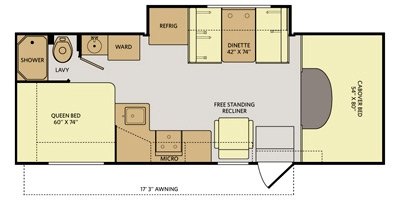 2016 Fleetwood Jamboree® Searcher 25K floorplan