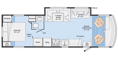 2016 Winnebago Sunstar 31KE floorplan