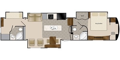 2016 DRV Mobile Suites 43 Manhattan floorplan
