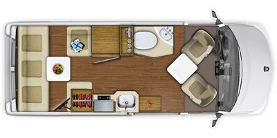 2016 Roadtrek Simplicity Base floorplan