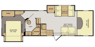 2016 Fleetwood Jamboree® Sport 31M floorplan