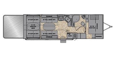 2016 EverGreen Amped 26FS floorplan