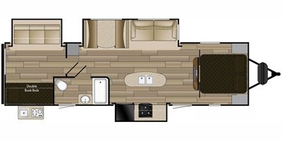 2016 Cruiser RV Shadow Cruiser S-318TSB floorplan
