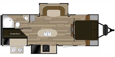 2016 Cruiser RV Fun Finder Xtreme Lite X-237DSB floorplan