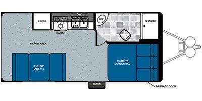 2016 Forest River Work And Play FRP 18EC floorplan
