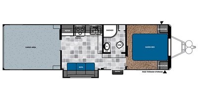 2016 Forest River Work And Play FRP 34WRS floorplan