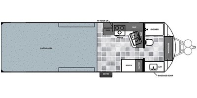 2016 Forest River Work And Play FRP 24FBW floorplan