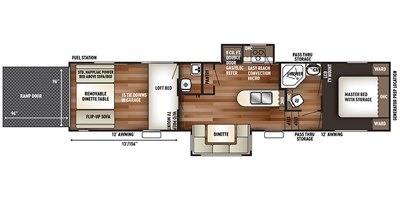 2016 Forest River Wolf Pack 325PACK13 floorplan