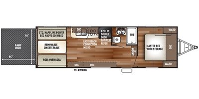2016 Forest River Wolf Pack 24PACK14 floorplan