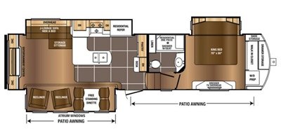 2017 Prime Time Manufacturing Sanibel 3251 Residential floorplan