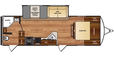 2017 Forest River Wildcat 251RBQ floorplan