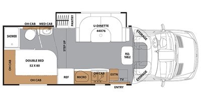 2017 Coachmen Prism Profile 24J floorplan