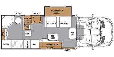 2017 Coachmen Prism Profile 24M floorplan