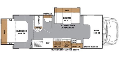 2017 Coachmen Prism 2250 LE floorplan