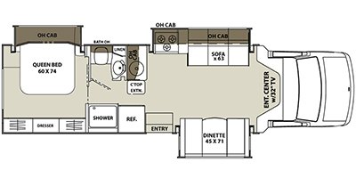 2017 Coachmen Concord 300TS floorplan