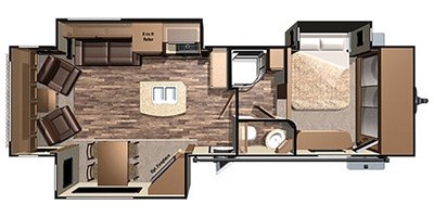 2017 Highland Ridge Mesa Ridge MR316RLS floorplan