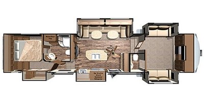 2017 Highland Ridge Mesa Ridge MF376FBH floorplan