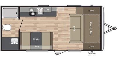 2017 Keystone Springdale (Summerland Series Mini) 1700FQ floorplan