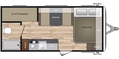 2017 Keystone Springdale (Summerland Series Mini) 1800BH floorplan