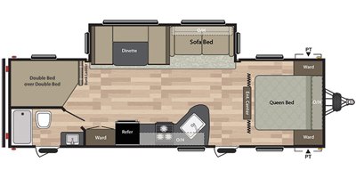 2017 Keystone Springdale (Summerland Series) 2820BH floorplan