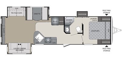 2017 Keystone Premier 30REPR floorplan