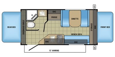 2017 Jayco Jay Feather 7 16XRB floorplan