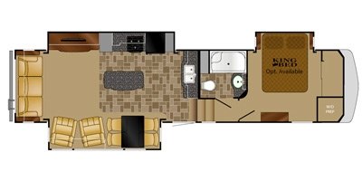 2017 Heartland Oakmont OM 345 RS floorplan