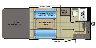 2017 Jayco Octane Super Lite 161 floorplan