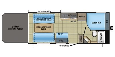 2017 Jayco Octane Super Lite 222 floorplan