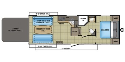 2017 Jayco Octane Super Lite 273 floorplan