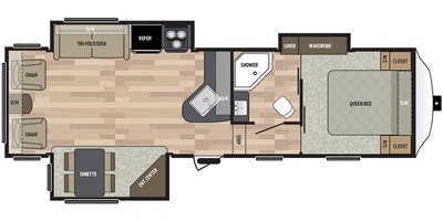 2017 Keystone Springdale (East) 278FWRL floorplan