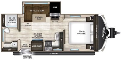 2017 Grand Design Imagine 2150RB floorplan