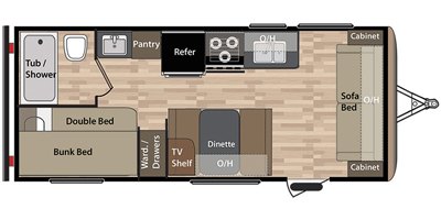 2017 Keystone Springdale (West) 189FLWE floorplan